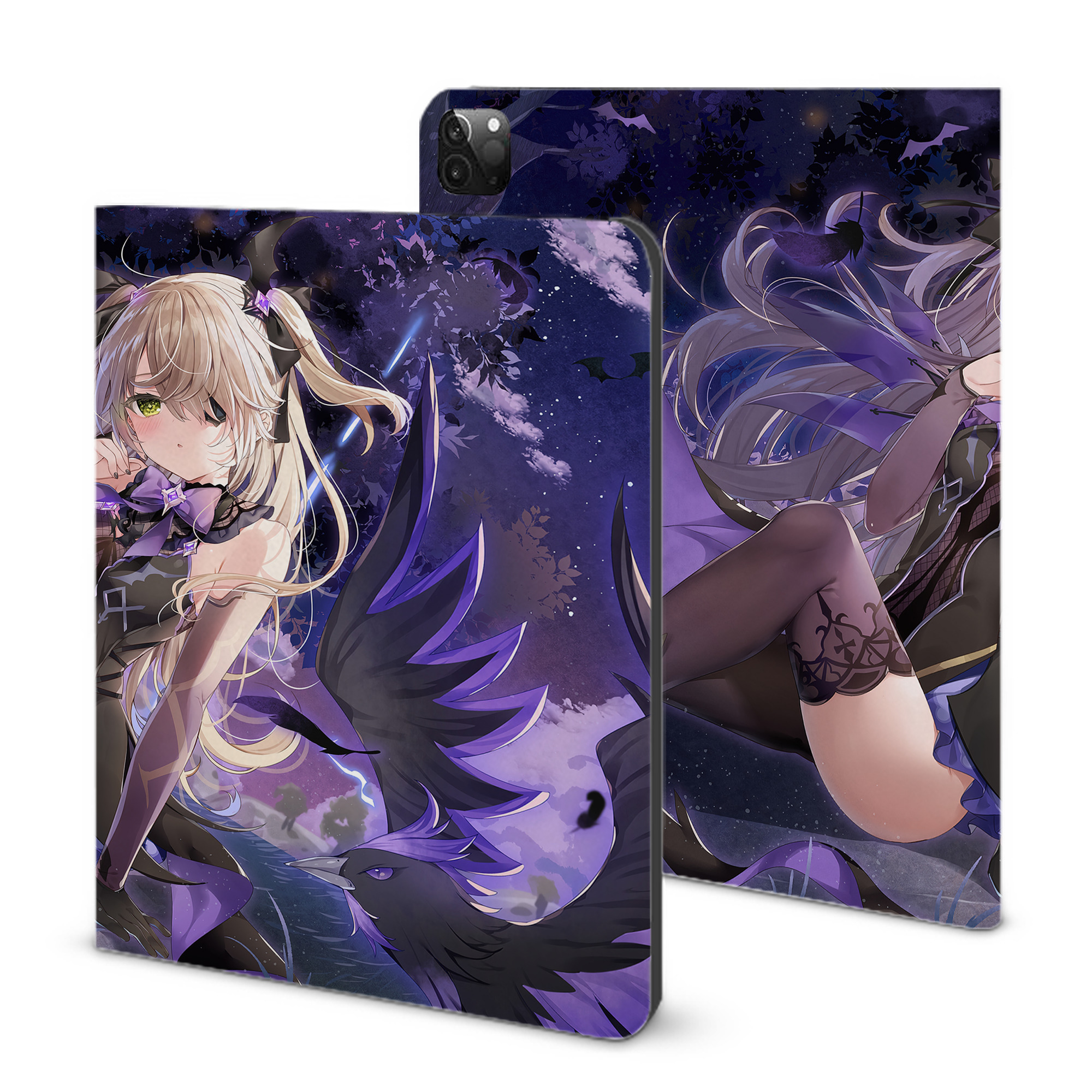 げんし神 genshin IPadケース ペンホルダー付き ブックスタイルデザイン